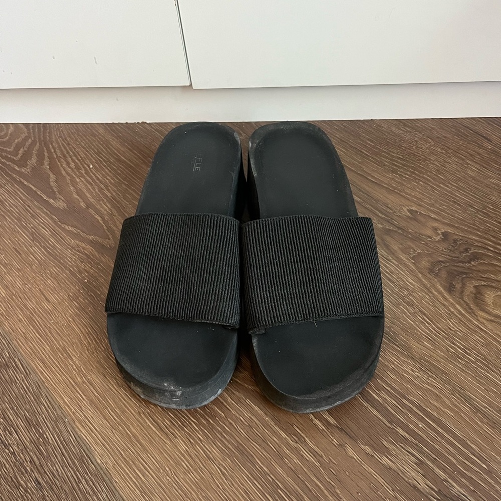 Black Platform Sandals